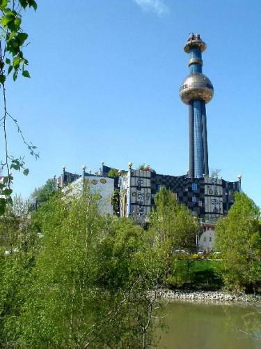 Oostenrijk Wenen Hundertwasser vuilverbranding